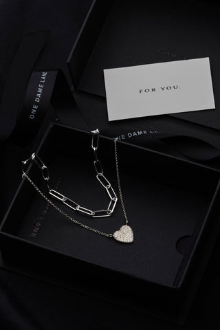 MISCHA NECKLACE |GIFT SET SILVER