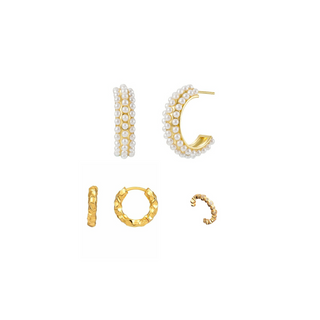 PIPPA HOOP, CHASE HOOP + ETERNITY EAR CUFF | EARRING SET